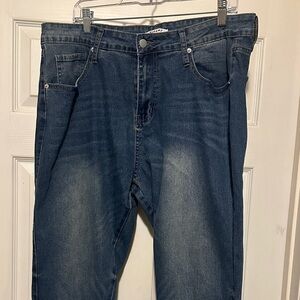 Stylish Women's Blue Flare Jeans